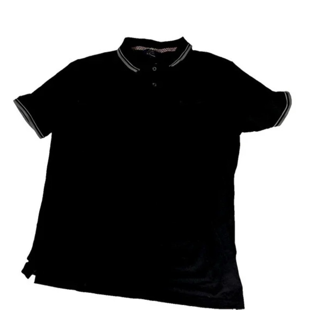 Men's Black Polo Shirt - Classic Short Sleeve